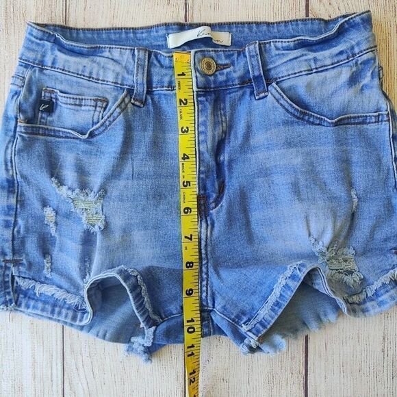 KanCan distressed fray hem denim shorts sz 27 - Picture 5 of 8
